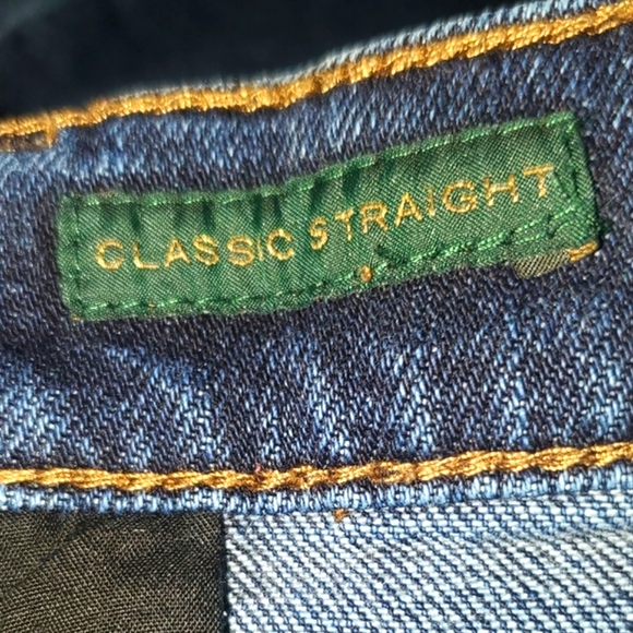 18W LAUREN RALPH LAUREN CLASSIC STRAIGHT WOMENS JEANS DARK WASH - Picture 4 of 6